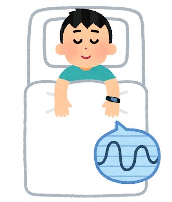 ぐっすり眠る人のイラスト