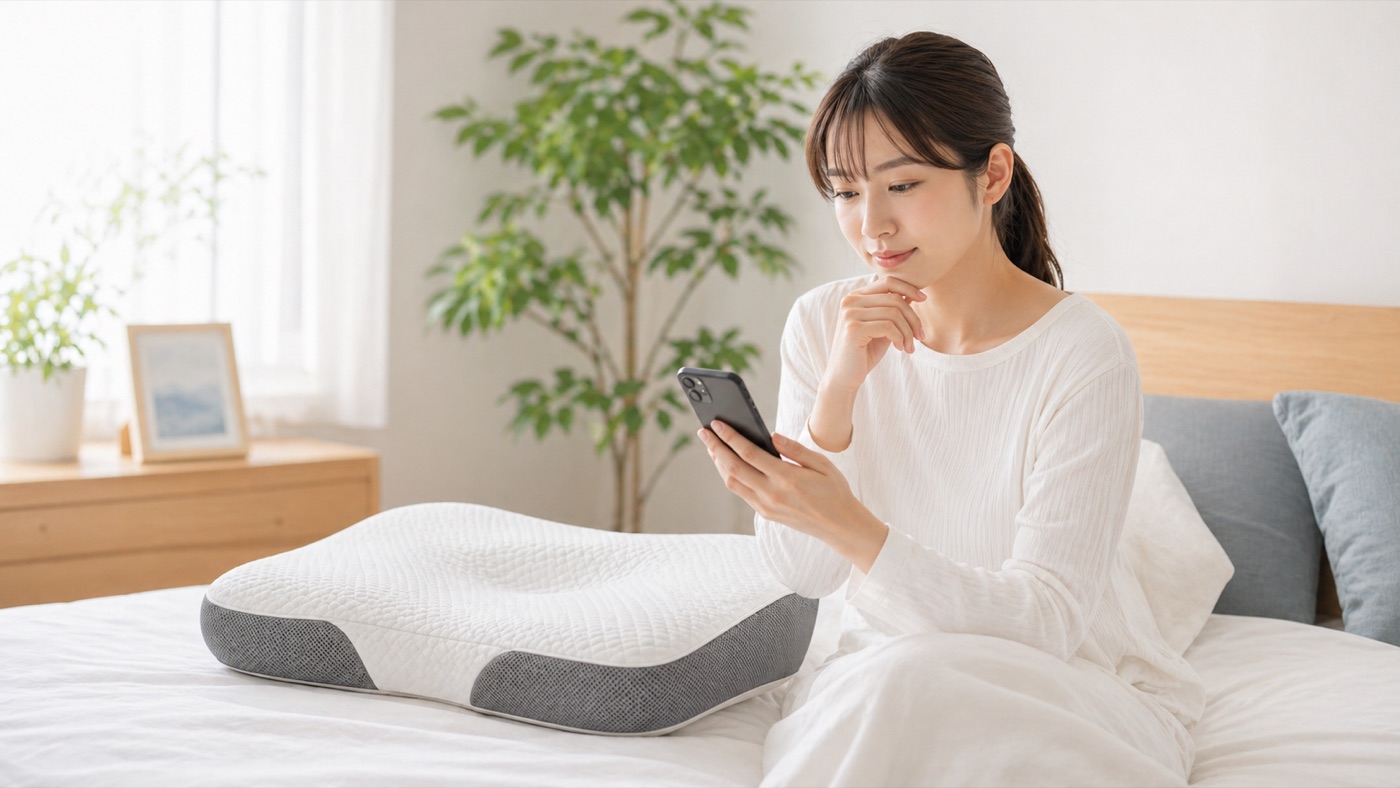 THE MAKURAのレビューをスマートフォンで確認するイメージ