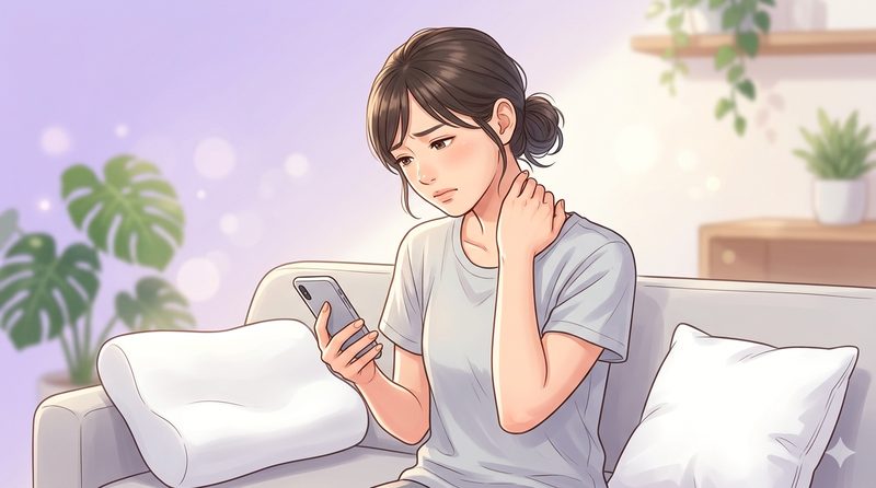 ストレートネックと枕選びのイメージ